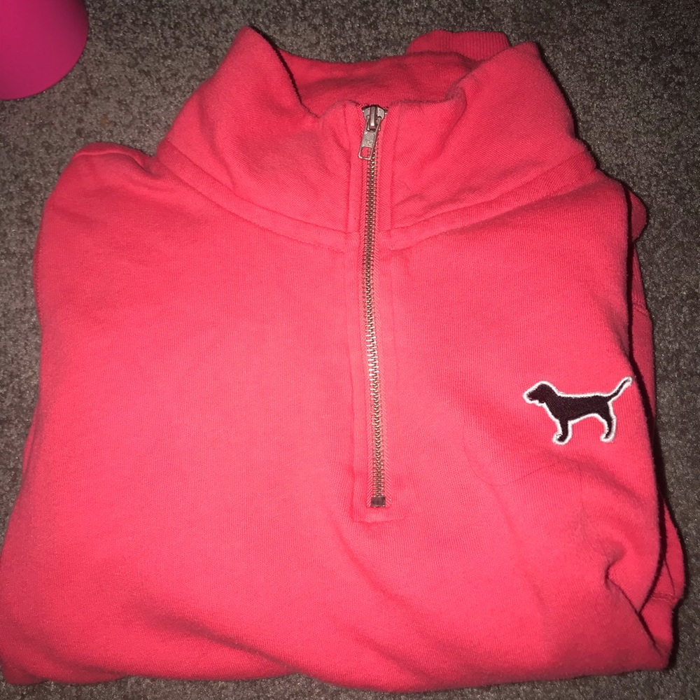 Pink half zip